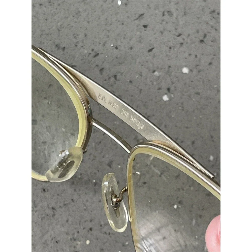 Liberty L.O. Z87 150 33/38 U.S.A. Vintage 57-18-150 Eyeglasses FRAMES ONLY Gold